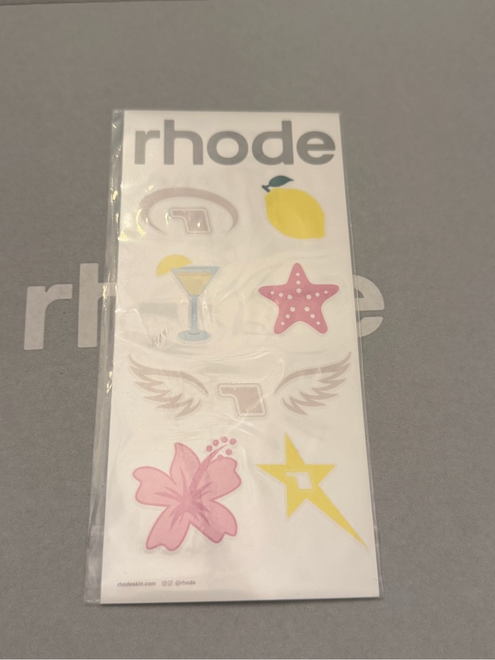RHODE Lemontini Tattoos NWT